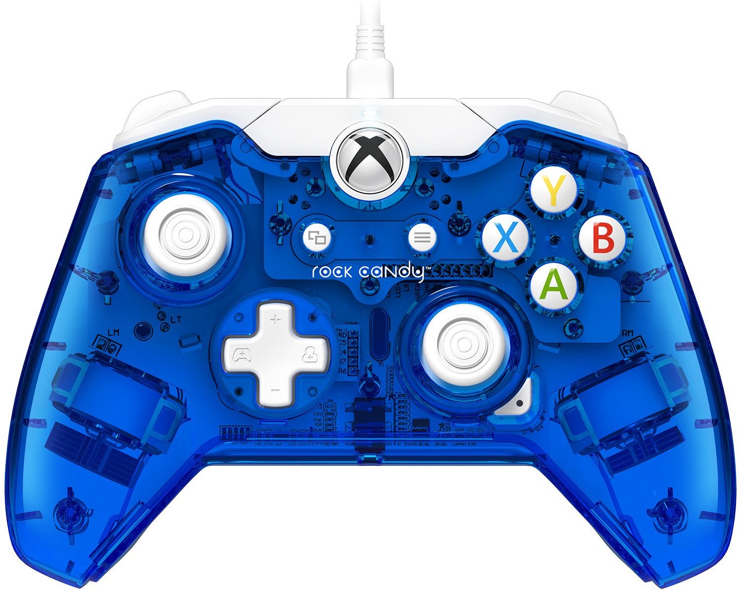 XB1: CONTROLLER - GENERIC - WIRED - ROCK CANDY - LIGHT BLUE (USED)